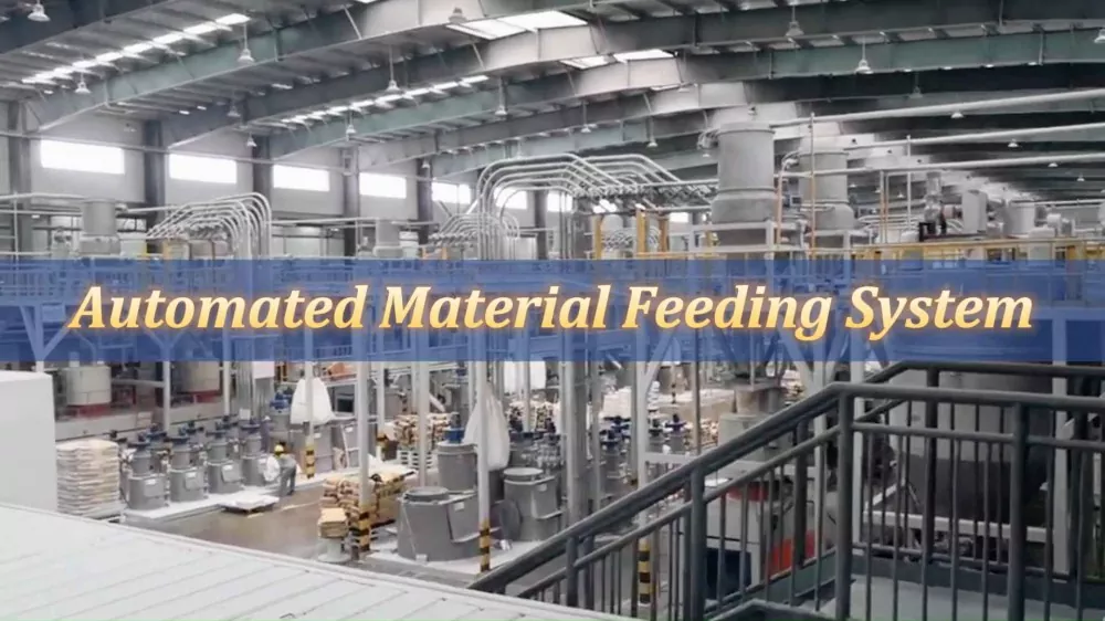 Sistema di alimentazione automatizzato del materiale